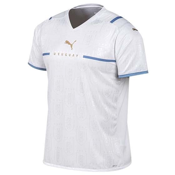 Tailandia Camiseta Uruguay Segunda Equipación 2021 Blanco